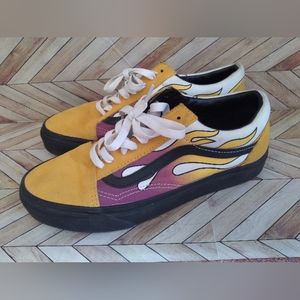 Vans old skool flame print